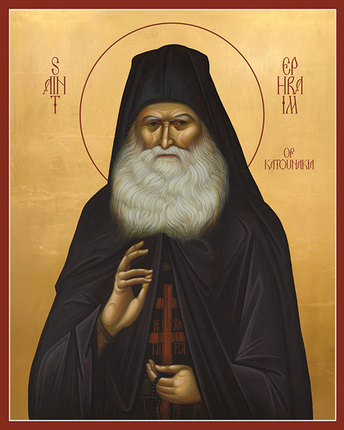 Icon of St. Ephraim of Katounakia - 21st c. - (1EP39)