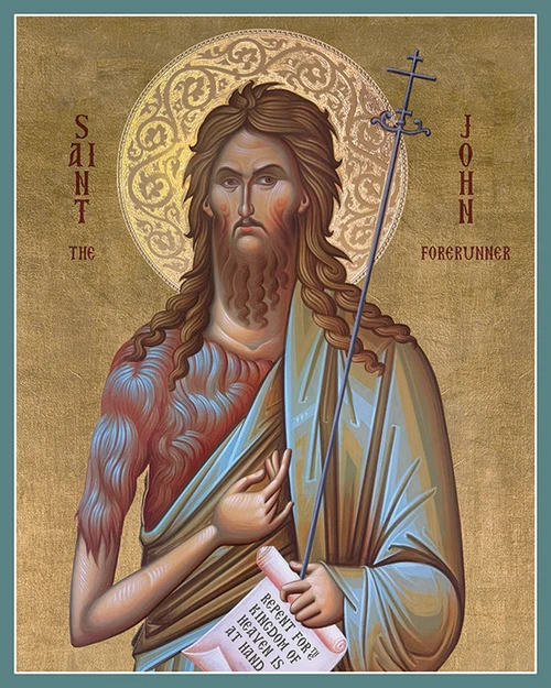 Icon of St. John the Forerunner - 21st c. (1JO95)