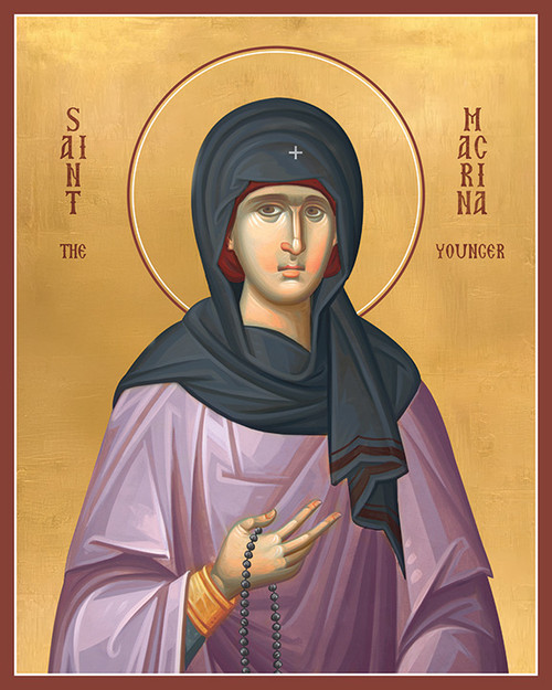 Icon of St. Macrina the Younger - 20th c. - (1MA33)