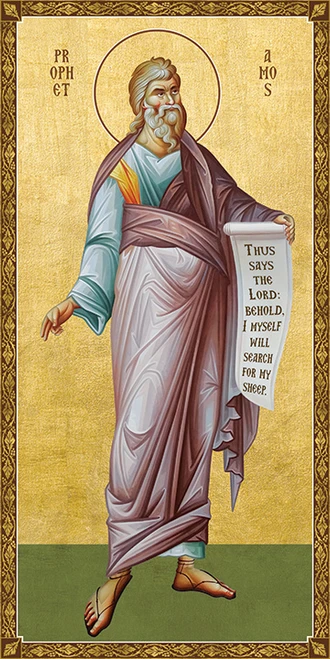 Icon of the Prophet Amos - 21st c. (1AM10)