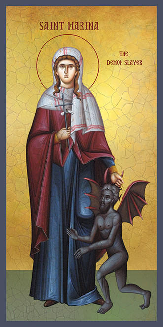 Icon of St. Marina the Demon-slayer - 21st c. (1MA89)