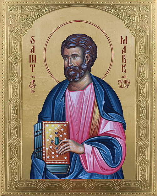 Icon of St. Mark the Apostle and Evangelist - 21st c. Thessaloniki (1MA71)