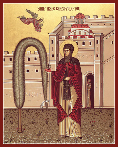 Icon of St. Irene Chrysovalantou - 20th c. - (1IR31)