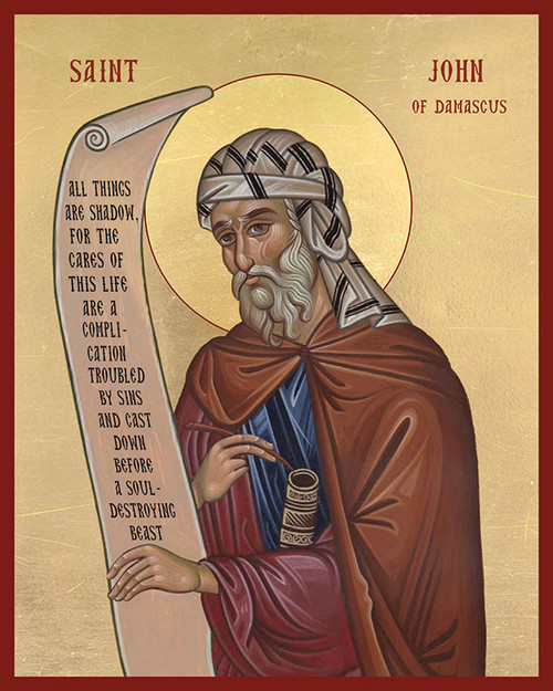 Icon of St. John of Damascus - 20th c. - (1JD17)