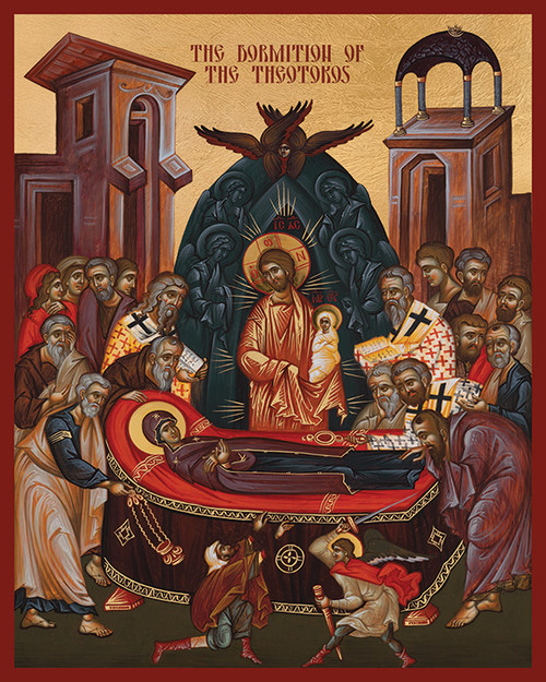 Icon of the Dormition of the Theotokos - 21st c - 12E21