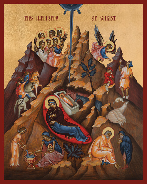 Icon of the Nativity of the Lord (Christmas) - 21st c. - (11A21)