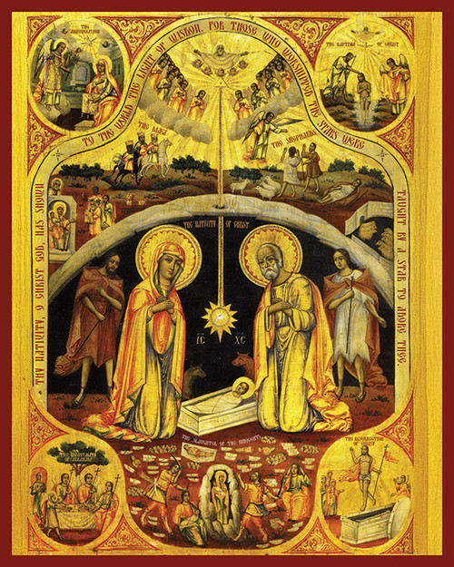 Icon of the Nativity of Our Lord (Christmas), Russian 19th c. (11A22)