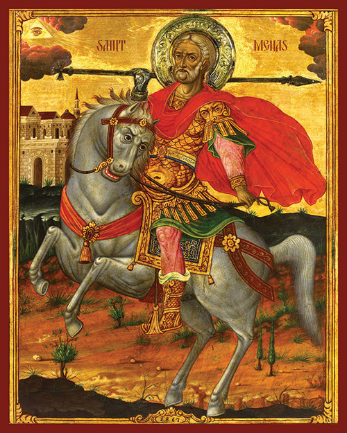 Icon of St. Menas - 19th c. (1ME32)