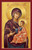 A beautiful 20th century icon of the Theotokos Mary and Christ. Part of a matching set with Christ the Good Shepherd (11S23).