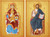  Icon Set: Christ "The Light Giver " and The Theotokos