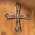 Gorgeous Woodcut Wall Cross of Peace.