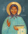 Beautiful Icon of Saint Olga of Alaska (Blue Joy).