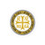 Holy Mountain (Athos) with Cross (Yellow/White) Bubble-free stickers