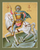 Icon of St. Menas with white horse - 21st c. - (1ME24)