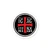 Rugged Red Black and White ICXC NIKA Sticker