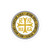 Holy Mountain (Athos) with Cross (Yellow/White) Bubble-free stickers