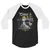 St. Seraphim Christ is Risen - Men's 3/4 sleeve raglan shirt