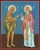 Icon of St. Mary of Egypt and St. Zosimas - 21st c. (1MA87)