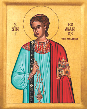 Icon of St. Romanos Melodist - 20th c. - (1RO10) - Uncut Mountain