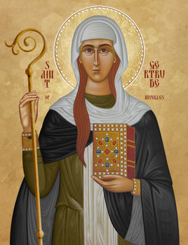 Icon of St. Gertrude of Nivelles - (1GE35)