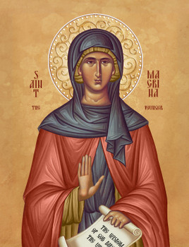 洋書 Macrina the Younger Philosopher of God Icon of St. Macrina the Younger - 20th c. - (1MA33)