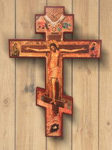 A beautiful Russian icon crucifix.