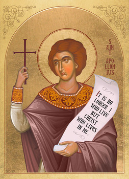 Icon of St. Apollonius - 20th c. - (1AP23)