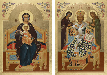 Icon Set: Christ and The Theotokos - Rostov - (MCT37)