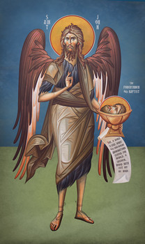 Icon of St. John the Baptist - 21st c. - (1JB26)