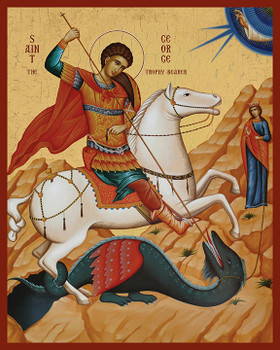 Icon of St. George the Trophy-bearer - 21st c. (1GE78)