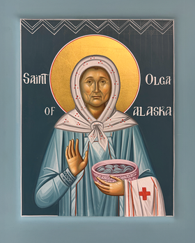 Icon of St. Olga of Alaska - Kwethluk - (1OL30)