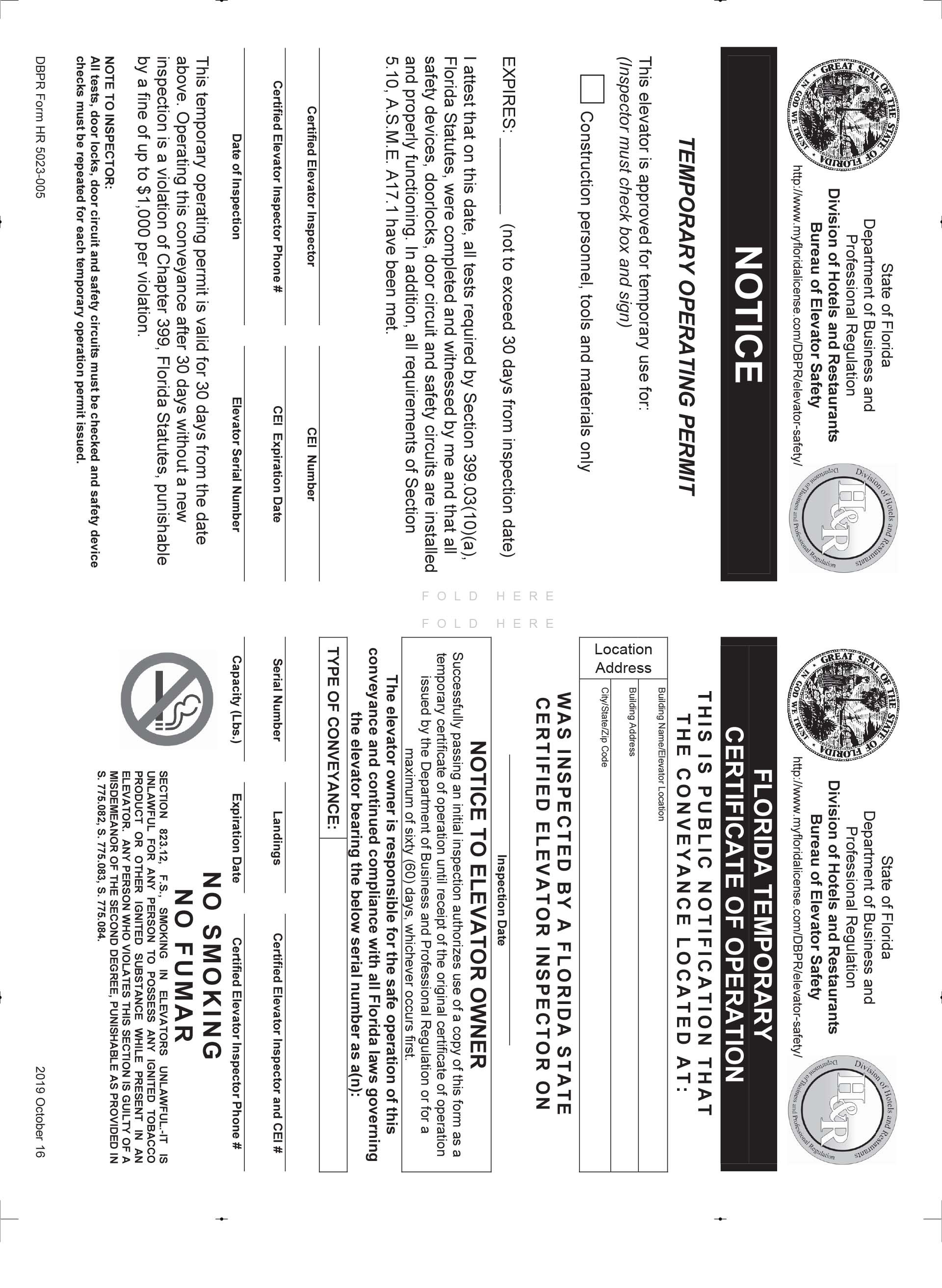 283209 Elevator Inspection Form 100 PKG Scantron 283209 Elevator Inspection Form 100 Pkg Scantron