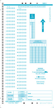 19641 Answer Sheet B (500/PKG)