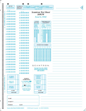 95945 Test Sheet 50 W/W (500/PKG)