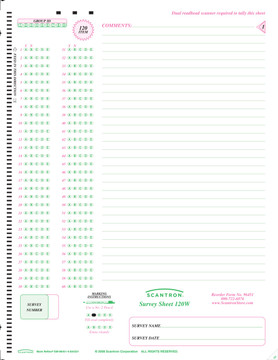 96451 Survey Sheet 120W (500/PKG)