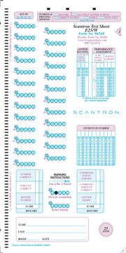 96569 Test Sheet E25/W (500/PKG)