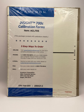 376700001 iNSIGHT 700c Calibration forms