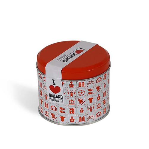 Daelmans - Holland & Orange Gift Tin With 8 Caramel Waffles