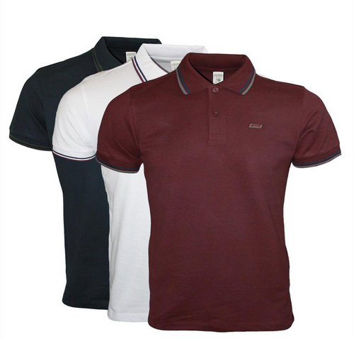 Men T-shirt - red, black, white
