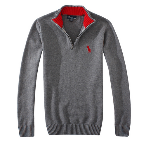 Gray Polo Sweater