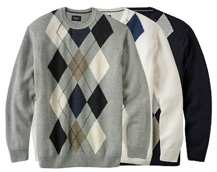 Sweater - gray, white, black