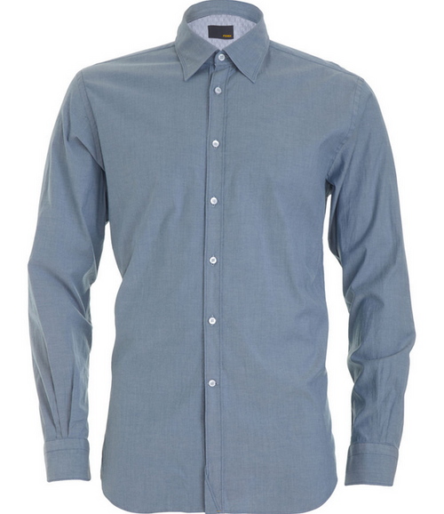 Blue formal shirt for men