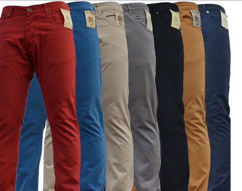 Trousers - red, blue, gray, black, beige