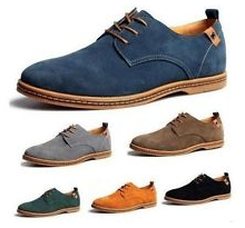 Casual shoes for men - blue, gray, black, orange, green