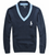 Blue v-neck sweater