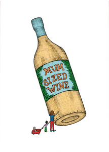 Mum size wine card