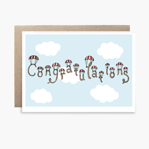 congratulations in the clouds Card