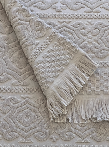 French Luxury Bath Towels - Pearl Grey French Luxury Bath Towels - Pearl Grey