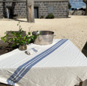 Charc Stripe 150 x 350 cm Table Linen Charc Stripe 150 x 350 cm Table Linen