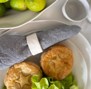 White Flax Napkin Ring White Flax Napkin Ring
